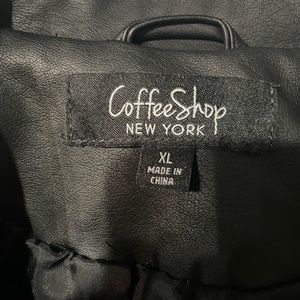 New York Coffee Shop Leather Jacket